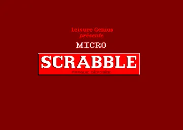 Micro Scrabble (F) (128K) (1987) screen shot title
